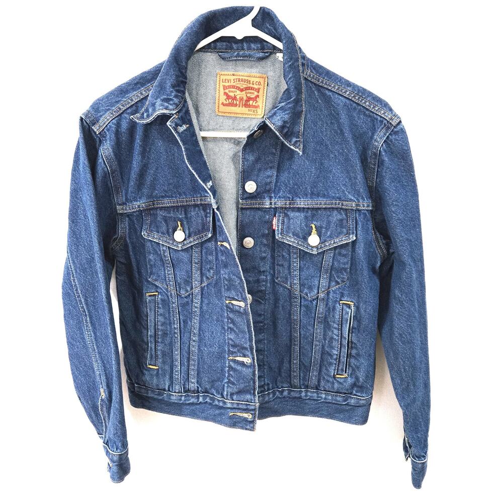 Levis Sz Xs Womens Denim Cropped  Jean Jacket